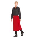 Vorbinder 80 cm lang mit Gehschlitz rot