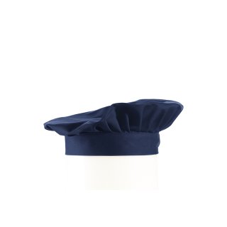 Französische Kochmütze Barett -Mütze marine