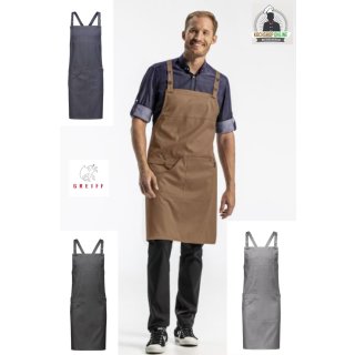 Latzschürze denim in 4 Farben, unisex