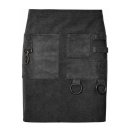 Vorbinder Canvas mit Karabinerhaken und Taschen schwarz